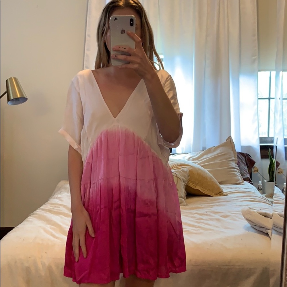 Pink ombré free people dress